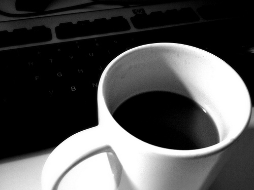 cup of black coffee