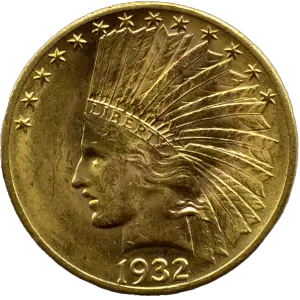 gold indian head