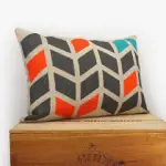 pillow stenciled