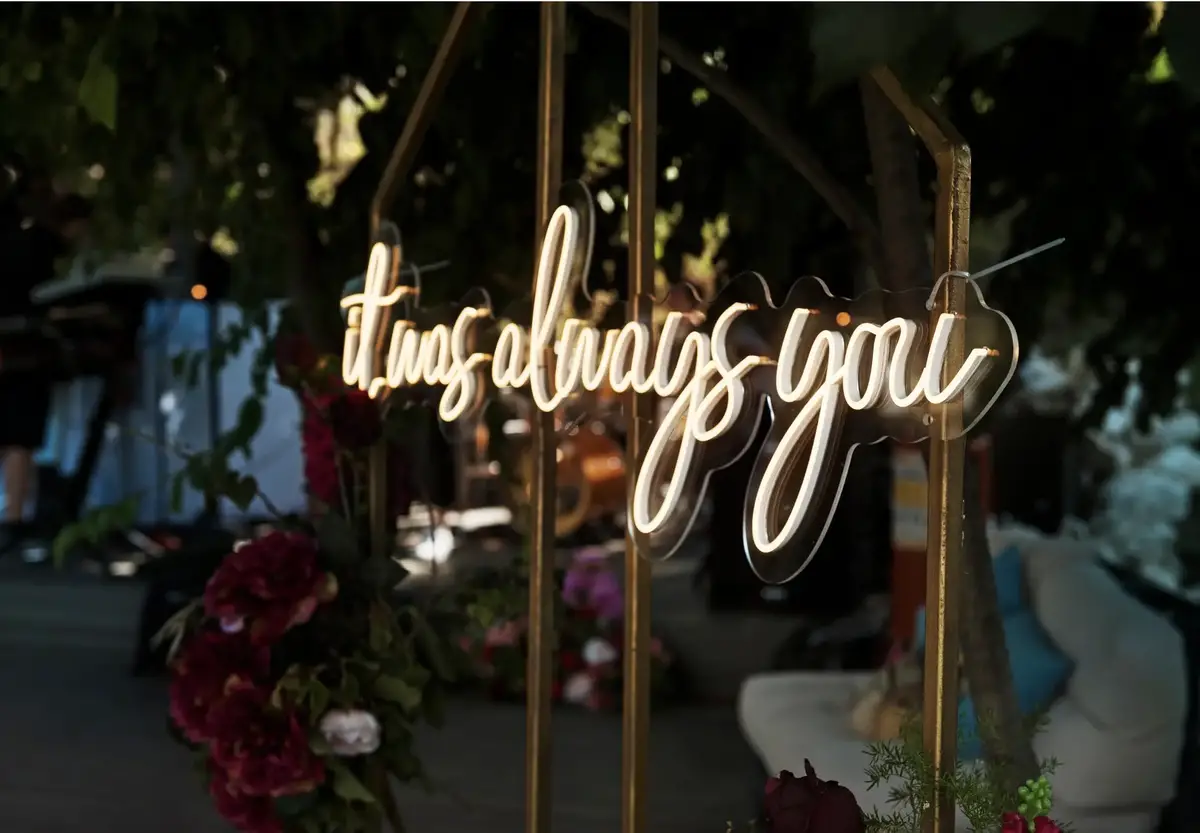 neon wedding signs